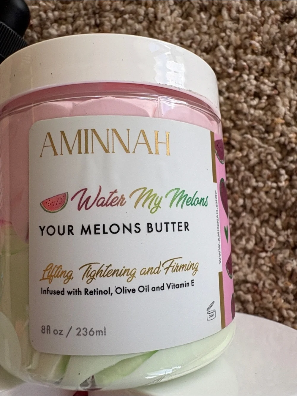 AMINNAH Pink & Pastel Bath & Body Moisturizer Set - Whipped Butters & Scrubs - Picture 3 of 9